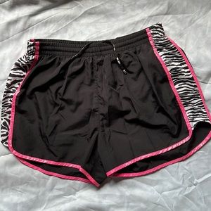 Pink Victoria’s Secret Black Zebra Sport Short Running Size Small S